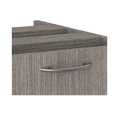 Alera Valencia Series Full Pedestal File, Left or Right, 2 Legal/Letter-Size File Drawers, Gray, 15.63" x 20.5" x 28.5" (ALEVA542822GY)