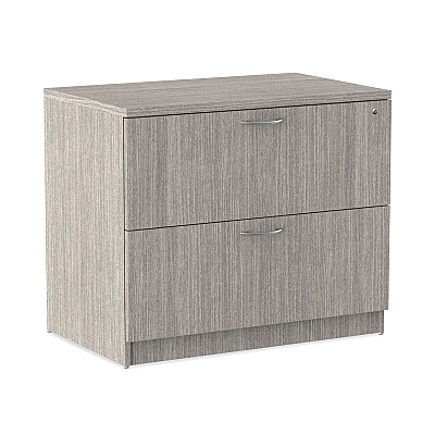 Alera Valencia Series Lateral File, 2 Legal/Letter-Size File Drawers, Gray, 34" x 22.75" x 29.5" (ALEVA513622GY)