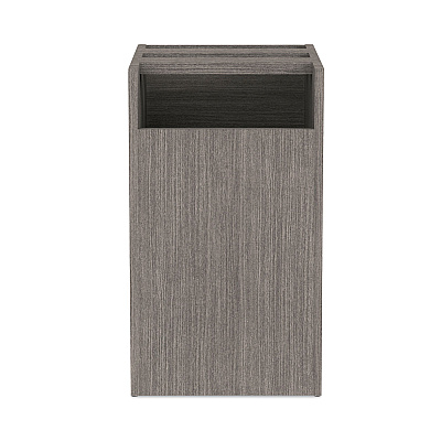 Alera Valencia Series Full Pedestal File, Left or Right, 2 Legal/Letter-Size File Drawers, Gray, 15.63" x 20.5" x 28.5" (ALEVA542822GY)