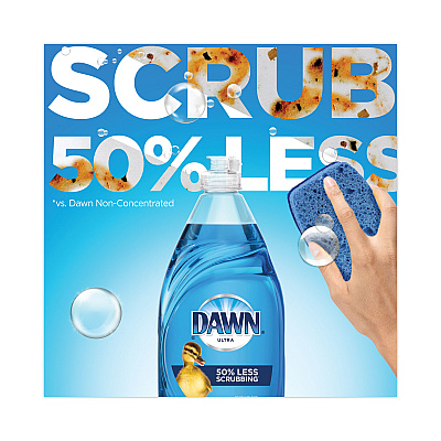 Ultra Liquid Dish Detergent, Dawn Original, 38 oz Bottle, 8/Carton (PGC01301)