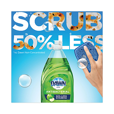 Dawn Ultra Antibacterial Dishwashing Liquid, Apple Blossom Scent, 38 oz Bottle (PGC01134EA)