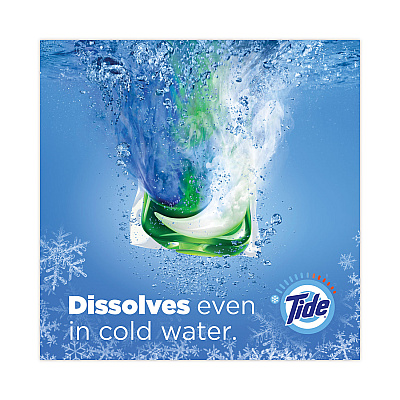 Tide Pods, Spring Meadow, 112 Pods/Tub, 4 Tubs/Carton (PGC03250)