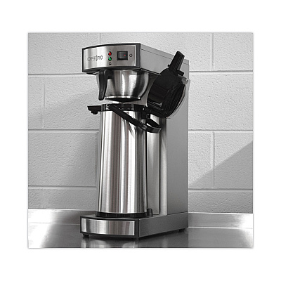 Coffee Pro Air Pot Brewer, 75 oz, 8.75 x 14.75 x 21.25, Stainless Steel (CPRLA)