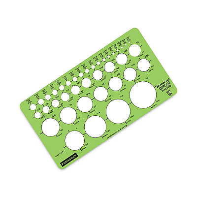 Staedtler Templates, 39 Circles, 4 x 7.25, Green (STD977101EA)