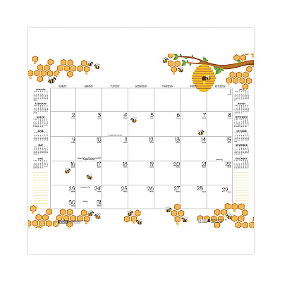 House of Doolittle Academic Year Recycled Honeycomb Desk Pad Calendar, 22 x 17, White/Multicolor Sheets, 12-Month (Aug to July): 2025 to 2026 (1565)