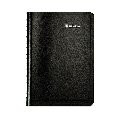 Blueline Academic Weekly/Monthly Planner, 8 x 5, Black Cover, 13-Month: July 2025 to Aug 2026 (CA101BLK)