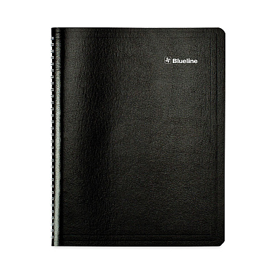Blueline Academic Monthly Planner, 11 x 8.5, Black Cover, 14-Month: July 2025 to Aug 2026 (CA701BLK)