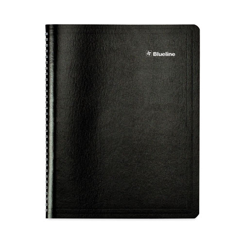 Blueline Academic Monthly Planner, 11 x 8.5, Black Cover, 14-Month (July to Aug): 2023 to 2024 (CA701BLK)