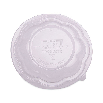 Eco-Products Renewable and Compostable Containers, 18 oz, 5.5" Diameter x 2.3"h, Clear, Plastic, 150/Carton (ECOEPSB18)