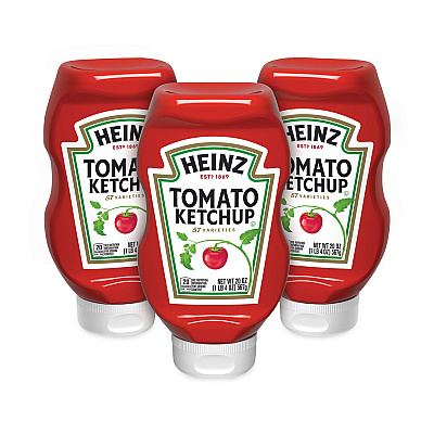 Heinz Tomato Ketchup Squeeze Bottle, 20 oz Bottle, 3/Pack (GRR20901009)