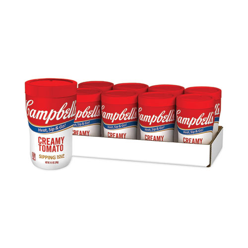 Campbells On The Go Creamy Tomato Soup, 11.1 oz Cup, 8/Pack, Delivered in 1-4 Business Days (30700203)