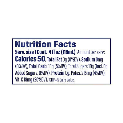 Ocean Spray 100% Juice, Orange, 4 oz Cup, 48/Box (GRR30700001)