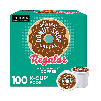 The Original Donut Shop Donut Shop Coffee K-Cups, Regular, 100/Carton (GRR22000684)