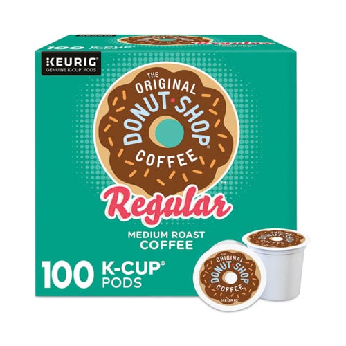 The Original Donut Shop Donut Shop Coffee K-Cups, Regular, 100/Box, Delivered in 1-4 Business Days (22000684)