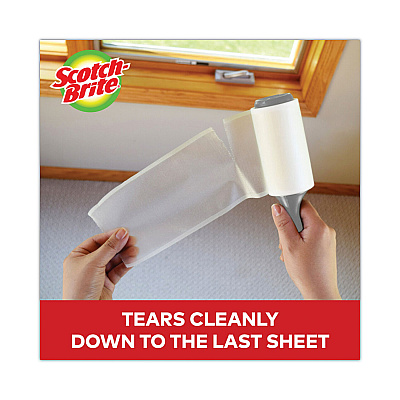 Scotch-Brite Lint Roller Refill Roll, 60 Sheets/Roll (MMM836RFS60)