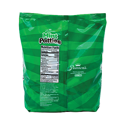 Pearson's Mint Patties,175 Individually Wrapped, 3 lb Bag (GRR20900558)