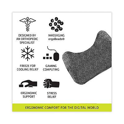 IMAK Ergo Mouse Wrist Cushion, 5.75 x 3.75, Gray (IMAA10166)
