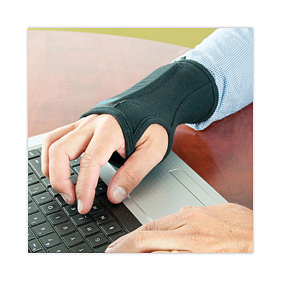 IMAK RSI SmartGlove Wrist Wrap, Small, Fits Hands Up to 3.25" Wide, Black (IMAA20125)