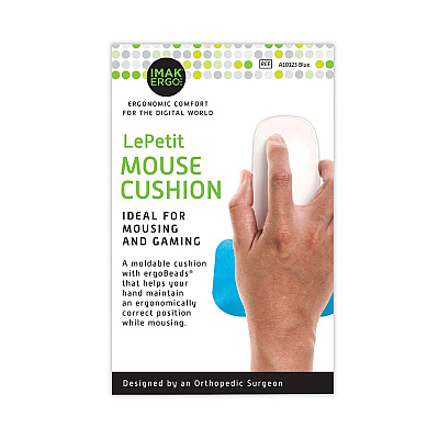 IMAK Ergo Le Petit Mouse Wrist Cushion, 4.25 x 2.5, Teal (IMAA10123)