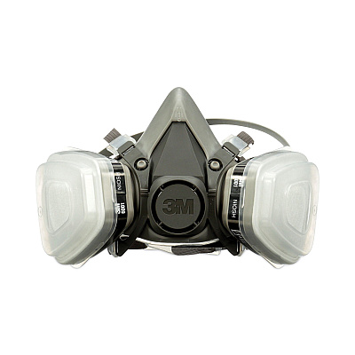 3M Half Facepiece Paint Spray/Pesticide Respirator, Medium (MMM6211PA1A)