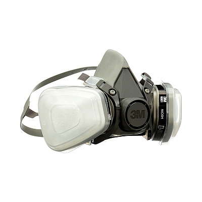 3M Half Facepiece Paint Spray/Pesticide Respirator, Medium (MMM6211PA1A)