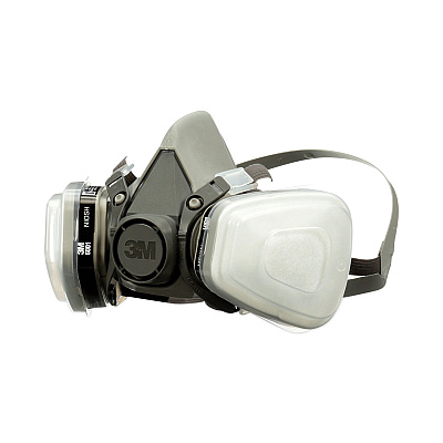 3M Half Facepiece Paint Spray/Pesticide Respirator, Medium (MMM6211PA1A)