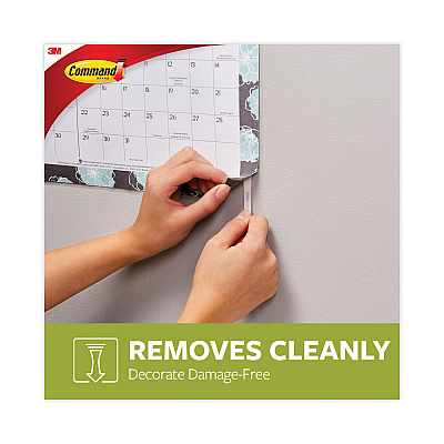 Command Poster Strips, Removable, Holds Up to 1 lb per Pair, 1.63 x 2.75, White, 256/Pack (MMM17024S256NA)