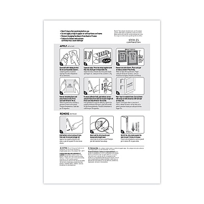 Command Picture Hanging Strips, Cabinet Pack, Removable, Holds Up to 6 lbs per Pair, 0.75 x 2.75, White, 4/Set, 50 Sets/Carton (17201PK)
