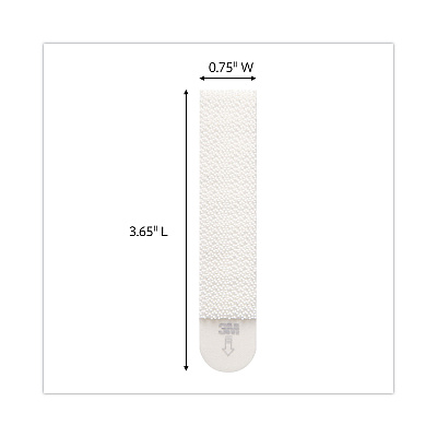 Command Picture Hanging Strips, Value Pack, Large, Removable, Holds Up to 16 lbs, 0.75 x 3.65, White, 120 Pairs/Pack (MMM17206S120NA)