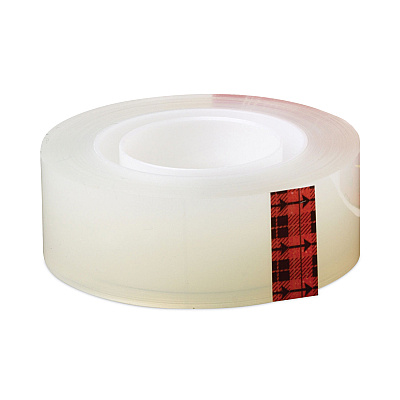 Scotch Transparent Greener Tape, 1" Core, 0.75" x 75 ft, Transparent, 12/Pack (MMM61212P)