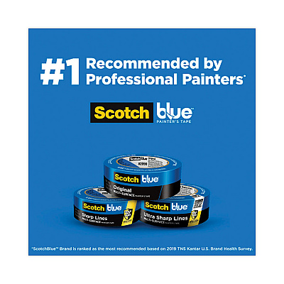 ScotchBlue Original Multi-Surface Painter's Tape, 3" Core, 1.88" x 60 yds, Blue, 3/Pack (MMM209048EVP)