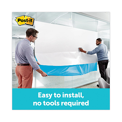 Post-it Dry Erase Surface with Adhesive Backing, 96 x 48, White Surface (MMMDEF8X4)