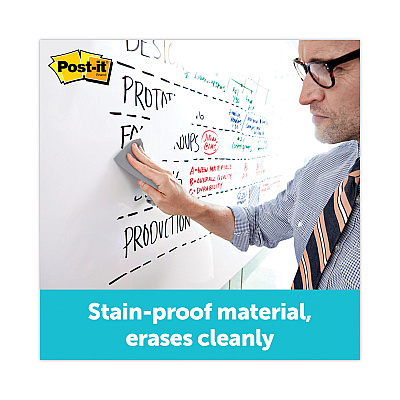 Post-it Dry Erase Surface with Adhesive Backing, 96 x 48, White Surface (MMMDEF8X4)