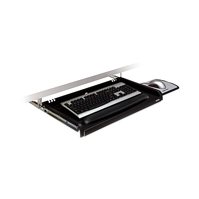 3M Under Desk Keyboard Drawer, 23w x 14d, Black (MMMKD45)