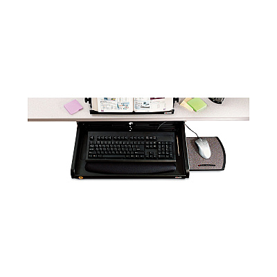 3M Under Desk Keyboard Drawer, 23w x 14d, Black (MMMKD45)