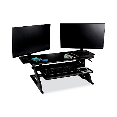 3M Precision Standing Desk, 42" x 23.2" x 6.2" to 20", Black (MMMSD70B)