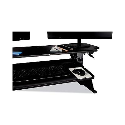 3M Precision Standing Desk, 42" x 23.2" x 6.2" to 20", Black (MMMSD70B)