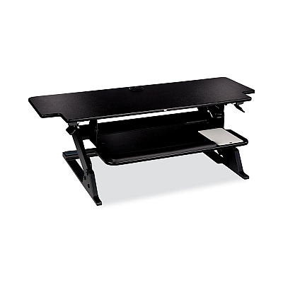 3M Precision Standing Desk, 42" x 23.2" x 6.2" to 20", Black (MMMSD70B)