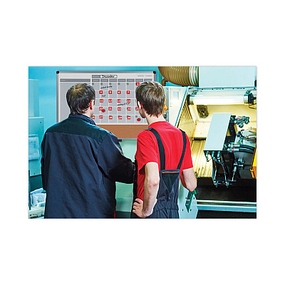 MasterVision Interchangeable Magnetic Board Accessories, Calendar Dates, Red/White, 1" x 1", 31 Pieces (BVCFM1209)