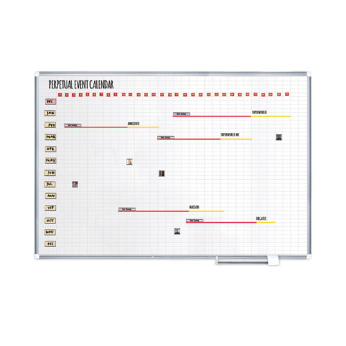 MasterVision Interchangeable Magnetic Board Accessories, Calendar Dates, Red/White, 1" x 1", 31 Pieces (FM1209)