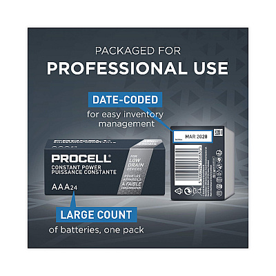 Procell Professional Alkaline AAA Batteries, 144/Carton (PC2400CT)