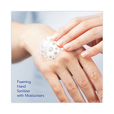 Scott Essential Alcohol-Free Foam Hand Sanitizer, 1,200 mL, Unscented, 2/Carton (KCC12979)