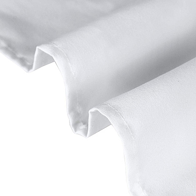 Mariposa Tablecloth 72x72 White, Case Of 24 (TL-72X72-WHITE-CS)