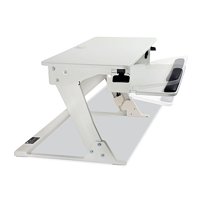 3M Precision Standing Desk, 35.4" x 23.2" x 6.2" to 20", White (MMMSD60W)