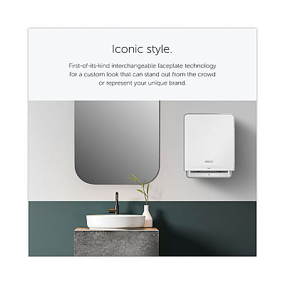 Kimberly-Clark ICON Automatic Roll Towel Dispenser, 20.12 x 16.37 x 13.5, White Mosaic (KCC58710)