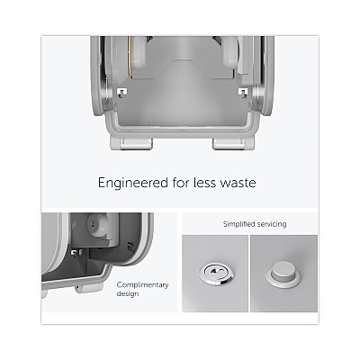 Kimberly-Clark ICON Coreless Standard Roll Toilet Paper Dispenser, 7.18 x 13.37 x 7.06, White Mosaic (KCC58711)