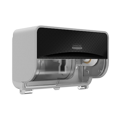 Kimberly-Clark ICON Coreless Standard Roll Toilet Paper Dispenser, 8.43 x 13 x 7.25, Black Mosaic (KCC58722)