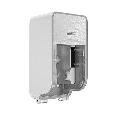 Kimberly-Clark ICON Coreless Standard Roll Toilet Paper Dispenser, 7.18 x 13.37 x 7.06, White Mosaic (KCC58711)