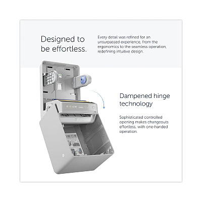 Kimberly-Clark ICON Automatic Roll Towel Dispenser, 20.12 x 16.37 x 13.5, White Mosaic (KCC58710)