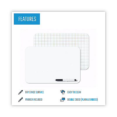 MasterVision Dry Erase Lap Board, 11.88 x 8.25, White Surface (BVCMB8034397R)